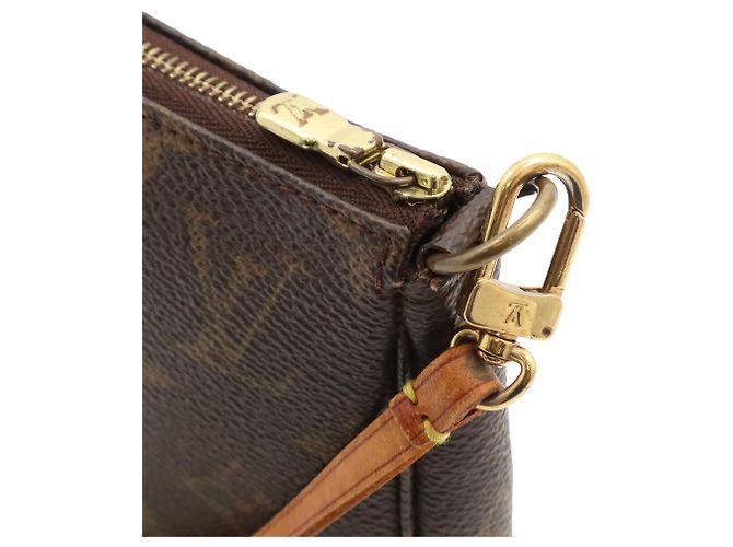 Louis Vuitton Monogram Pochette Accessoires Handbag Brown - view 7