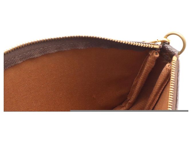 Louis Vuitton Monogram Pochette Accessoires Handbag Brown - view 9