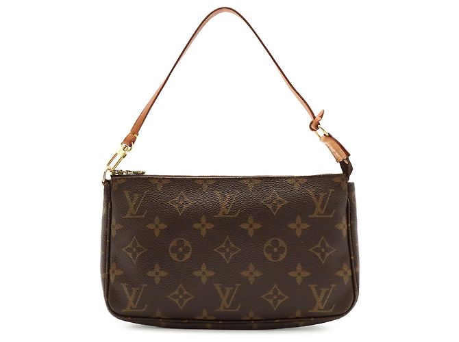 Borsa Louis Vuitton Monogram Pochette Accessoires Marrone - vista 2