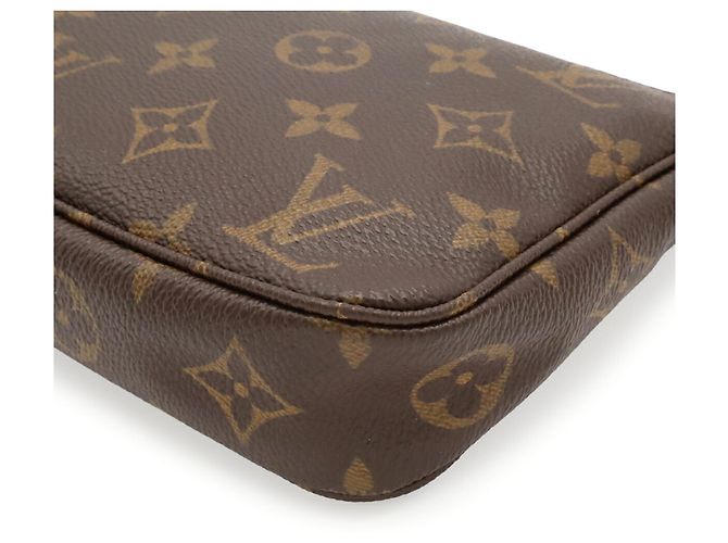 Borsa Louis Vuitton Monogram Pochette Accessoires Marrone - vista 4