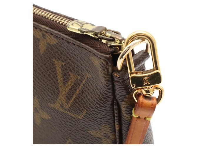 Borsa Louis Vuitton Monogram Pochette Accessoires Marrone - vista 6