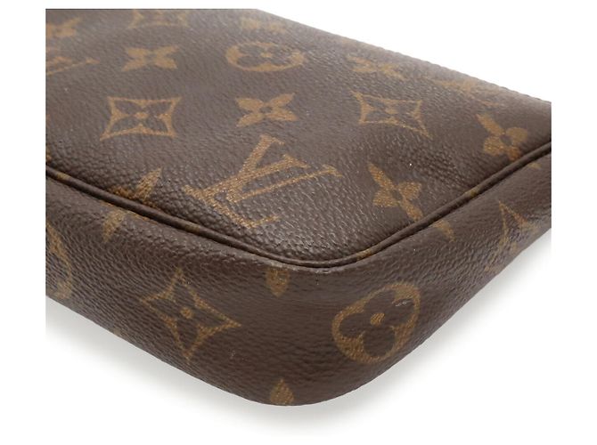Borsa Louis Vuitton Monogram Pochette Accessoires Marrone - vista 4