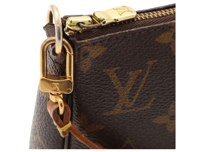 Borsa Louis Vuitton Monogram Pochette Accessoires Marrone - vista 6