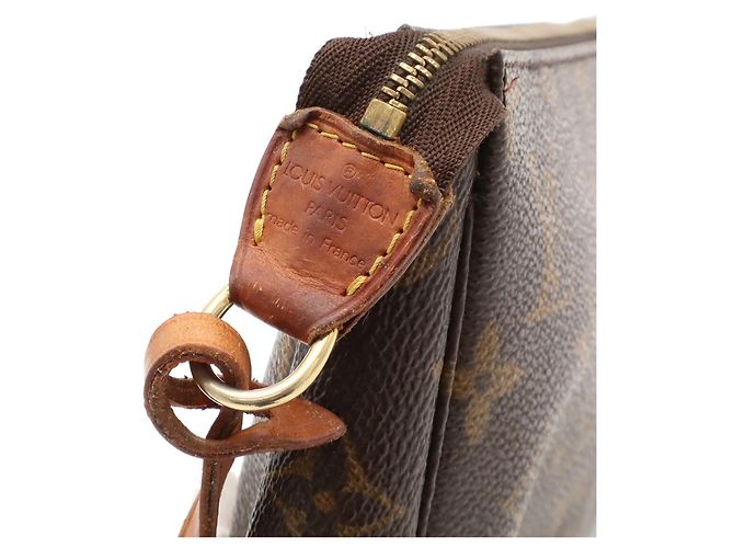 Borsa Louis Vuitton Monogram Pochette Accessoires Marrone - vista 7