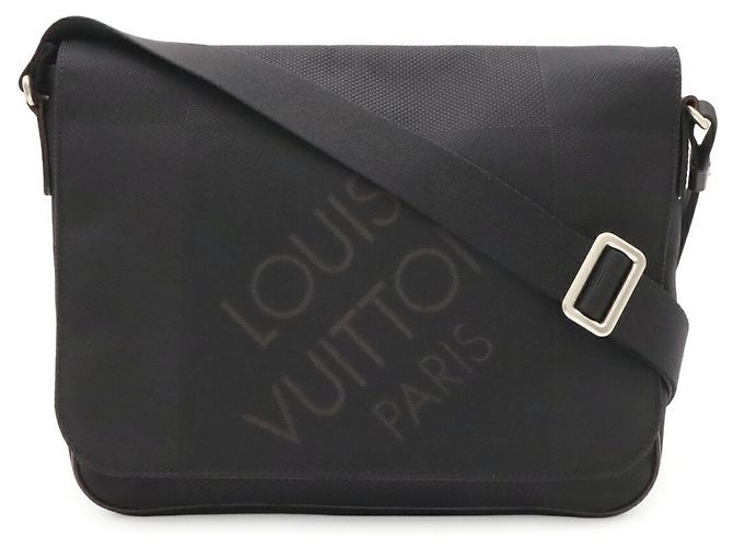 Borsa a tracolla Louis Vuitton Damier Geant Petit Messager Nero - vista 2