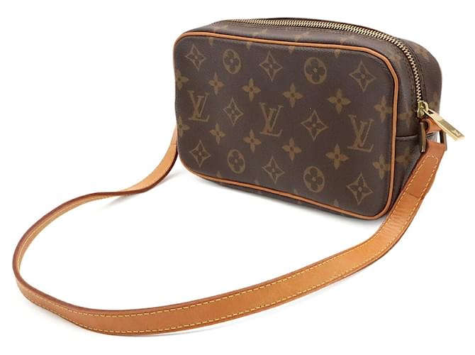 Borsa a tracolla Louis Vuitton Monogram Pochette Cité Marrone - vista 3