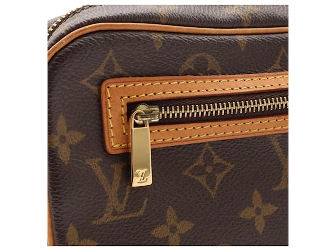 Borsa a tracolla Louis Vuitton Monogram Pochette Cité Marrone - vista 7