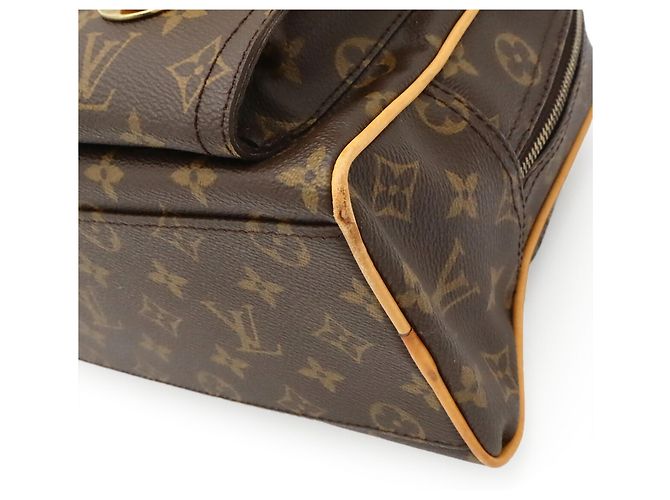 Borsa Louis Vuitton Monogram Manhattan PM Marrone - vista 4