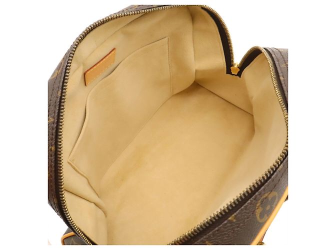 Borsa Louis Vuitton Monogram Manhattan PM Marrone - vista 7