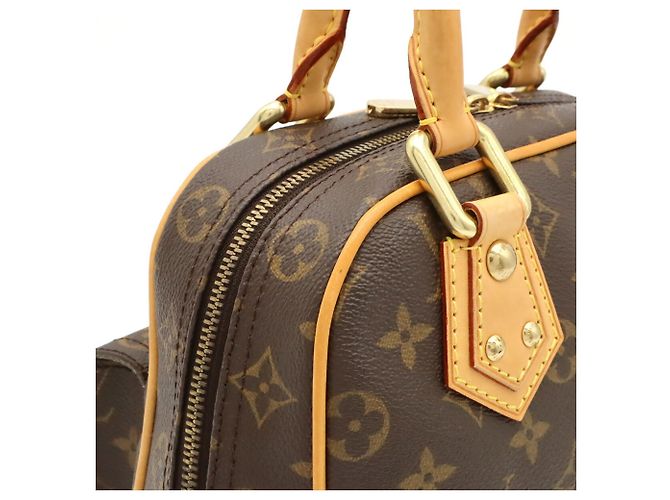 Borsa Louis Vuitton Monogram Manhattan PM Marrone - vista 8