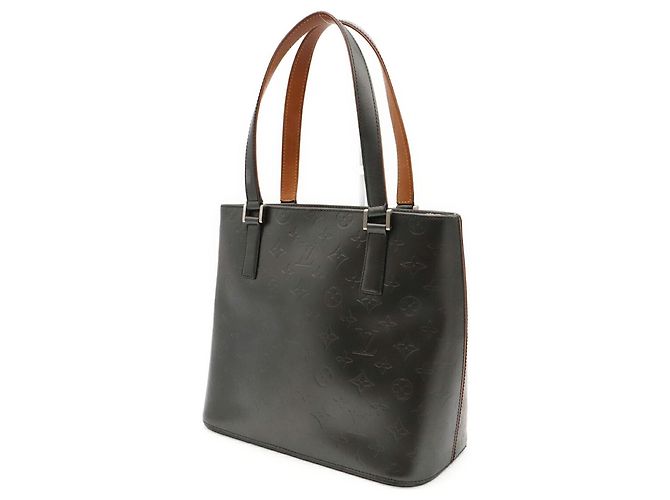 Borsa Tote Louis Vuitton Monogram Mat Stockton Nero - vista 3