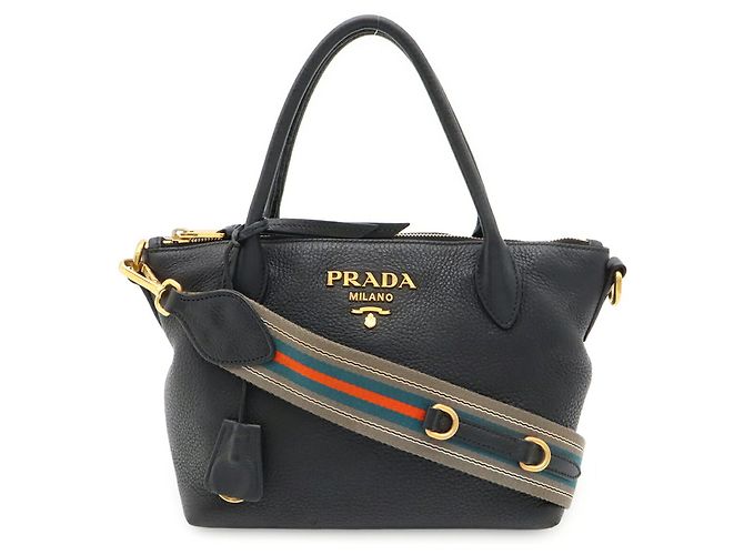 Borsa a mano e borsa a tracolla Prada Vit.Daino Nero - vista 2