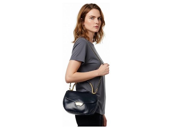 Borsa a mano in pelle nera Karl Lagerfeld Paris con finiture dorate Nero - vista 2