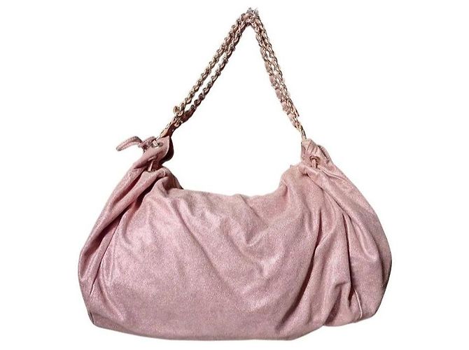 Borsa Hobo in pelle rosa metallizzato Pinko - vista 5