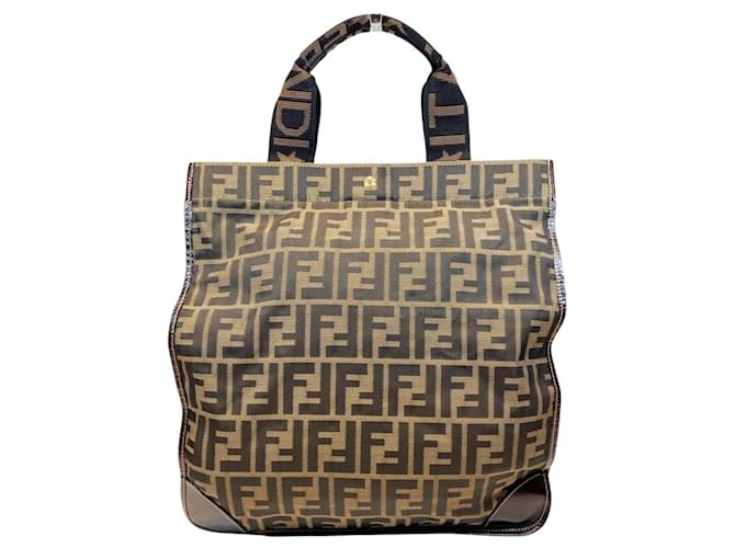 Fendi Zucca Pattern Tote Bag Braun - Ansicht 2