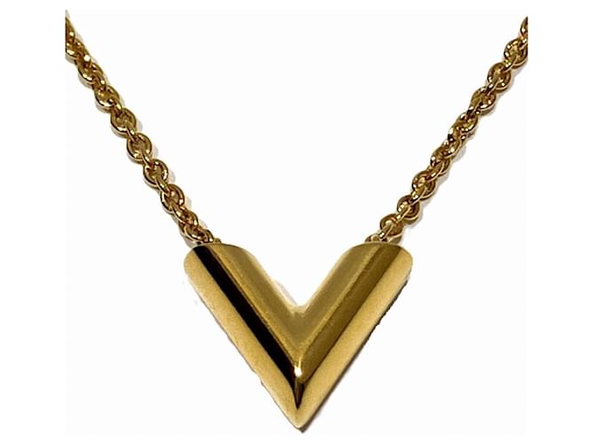 Collana Essential V Louis Vuitton D'oro - vista 4