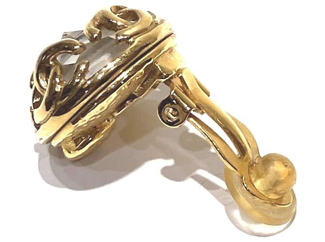 Timeless Orecchini a clip placcati in oro Chanel - vista 4