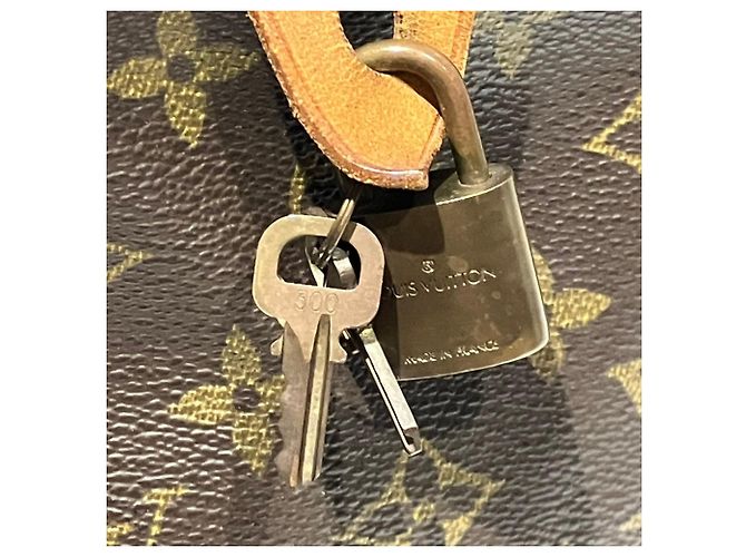 Borsa Louis Vuitton Speedy 35 in tela Monogram Marrone - vista 7