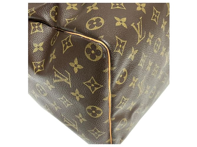 Borsa Louis Vuitton Speedy 35 in tela Monogram Marrone - vista 9