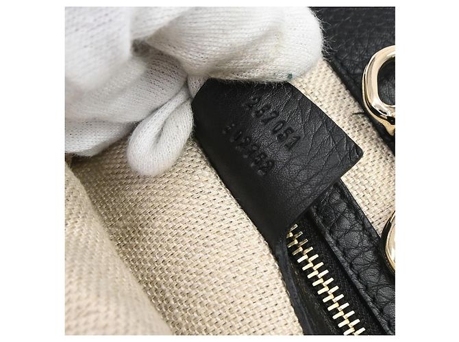 Gucci Greenwich Tote Leder Medium Schwarz - Ansicht 6