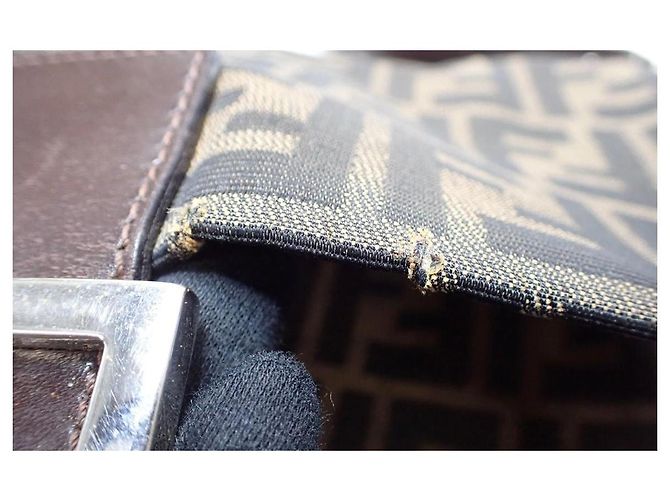 Fendi Zucca Tasche Braun - Ansicht 8