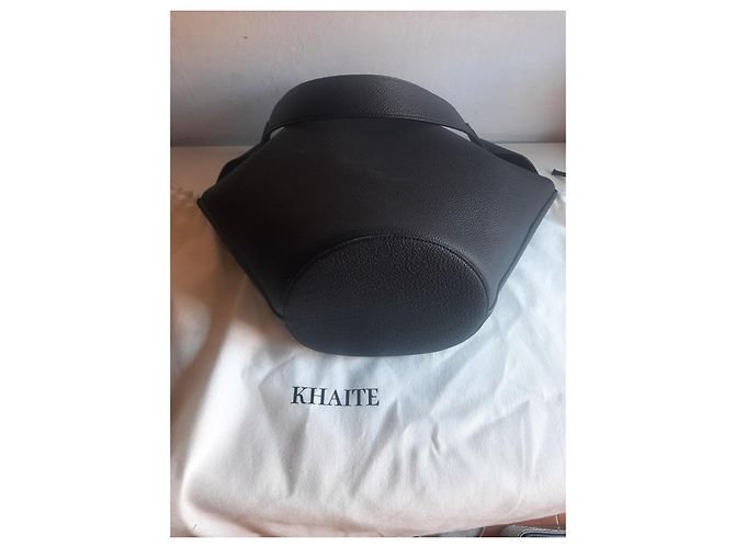 Borsa tote in pelle nera KHAITE Nero - vista 6