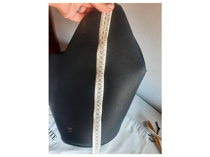 Borsa tote in pelle nera KHAITE Nero - vista 7