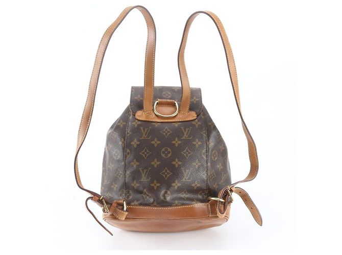 Zaino e Borsa a Spalla Louis Vuitton Monogram Montsouris MM Marrone - vista 3