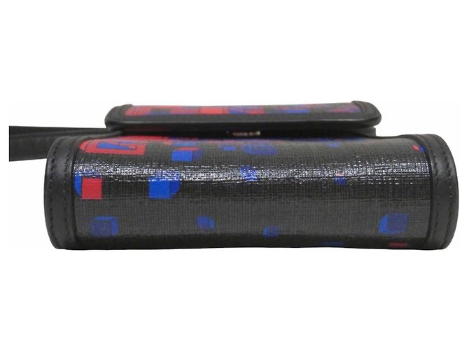 Borsa a tracolla porta telefono Gucci Square G Space Nero - vista 3