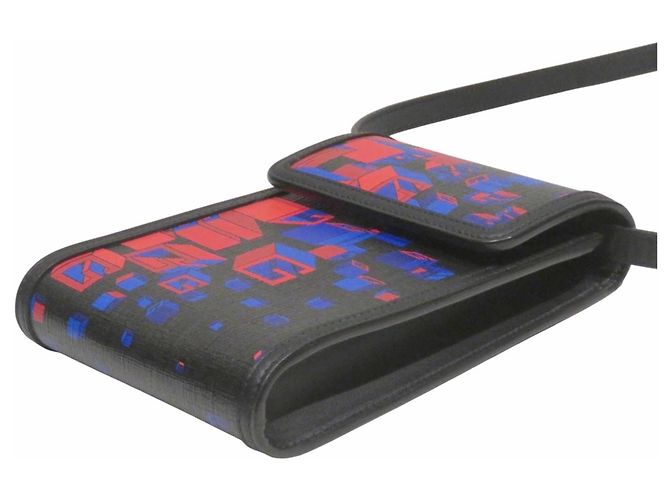 Borsa a tracolla porta telefono Gucci Square G Space Nero - vista 7