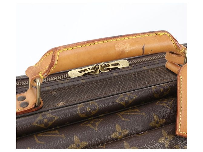 Borsa Boston Louis Vuitton Monogram Satellite 65 in pelle Marrone - vista 2