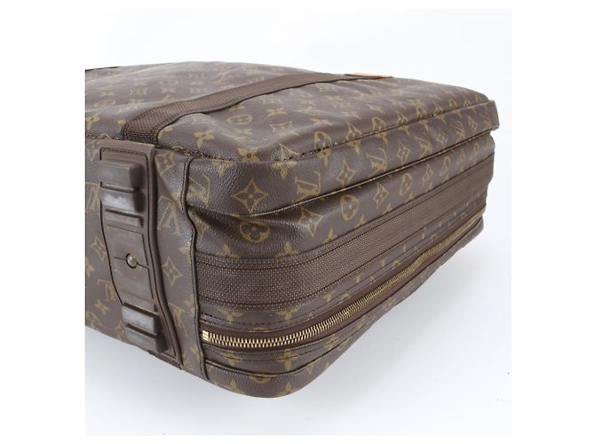 Borsa Boston Louis Vuitton Monogram Satellite 65 in pelle Marrone - vista 4