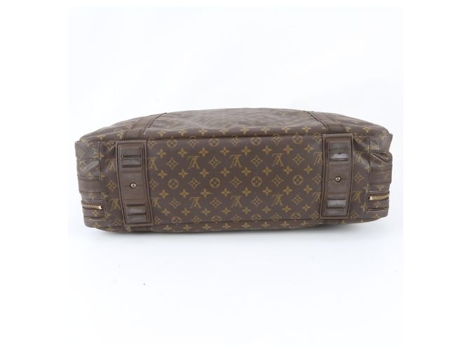 Borsa Boston Louis Vuitton Monogram Satellite 65 in pelle Marrone - vista 5