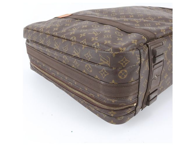 Borsa Boston Louis Vuitton Monogram Satellite 65 in pelle Marrone - vista 6