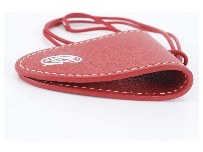 Charm per borsa in pelle rossa Goyard - vista 3