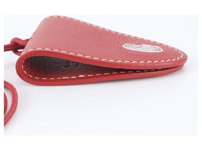 Charm per borsa in pelle rossa Goyard - vista 5