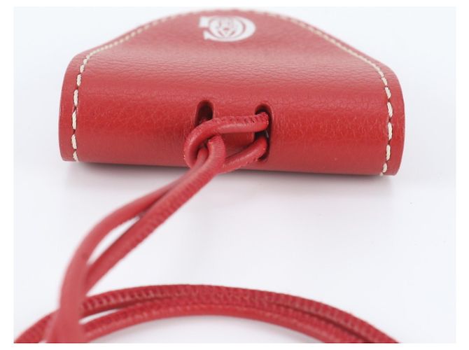 Charm per borsa in pelle rossa Goyard - vista 6