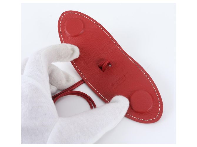 Charm per borsa in pelle rossa Goyard - vista 7