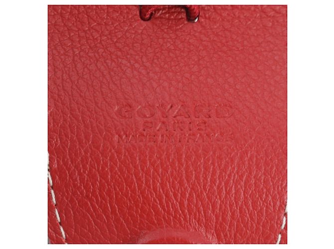 Charm per borsa in pelle rossa Goyard - vista 8