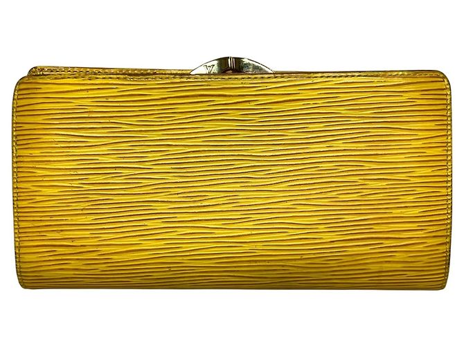 Cartera larga Continental Viennois Louis Vuitton Amarillo - vista 2