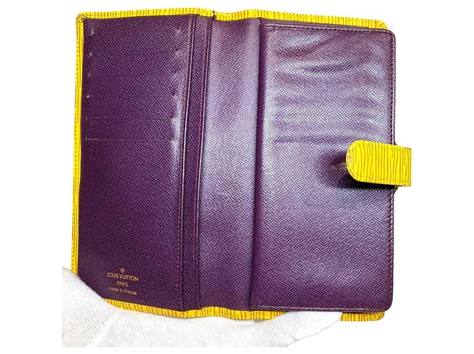 Cartera larga Continental Viennois Louis Vuitton Amarillo - vista 3