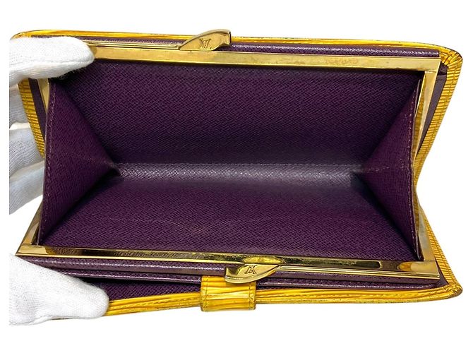 Cartera larga Continental Viennois Louis Vuitton Amarillo - vista 5