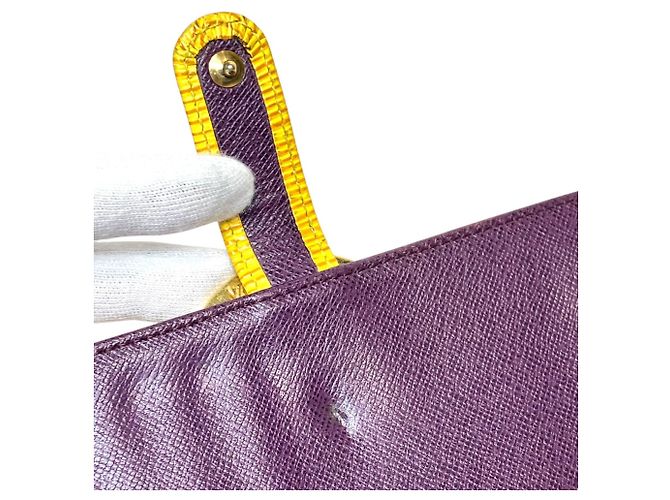 Cartera larga Continental Viennois Louis Vuitton Amarillo - vista 7