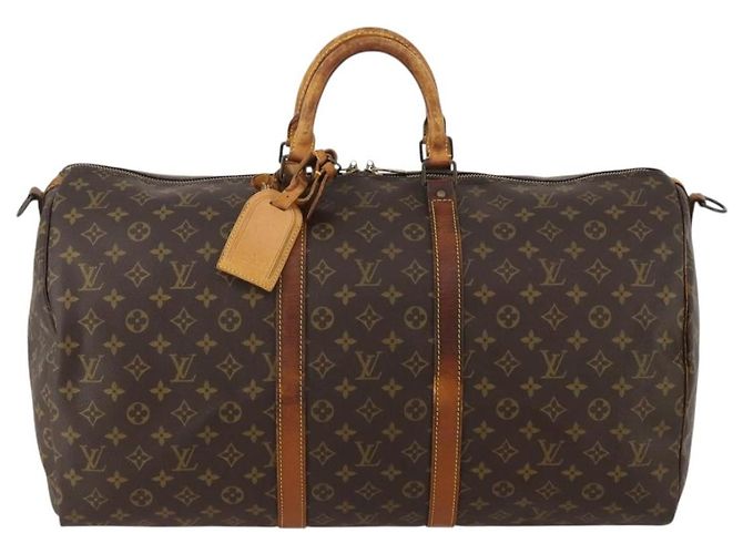 LOUIS VUITTON Monogram Keepall Bandouliere 55 Boston Bag M41414 LV Auth bs36149 - view 13