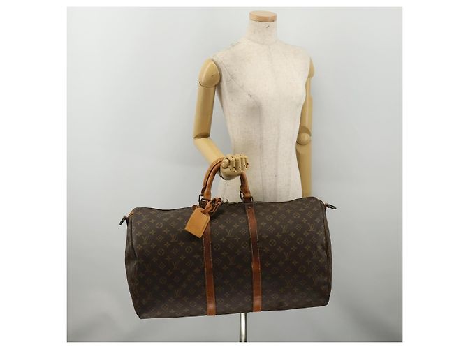LOUIS VUITTON Monogram Keepall Bandouliere 55 Boston Bag M41414 LV Auth bs36149 - view 26