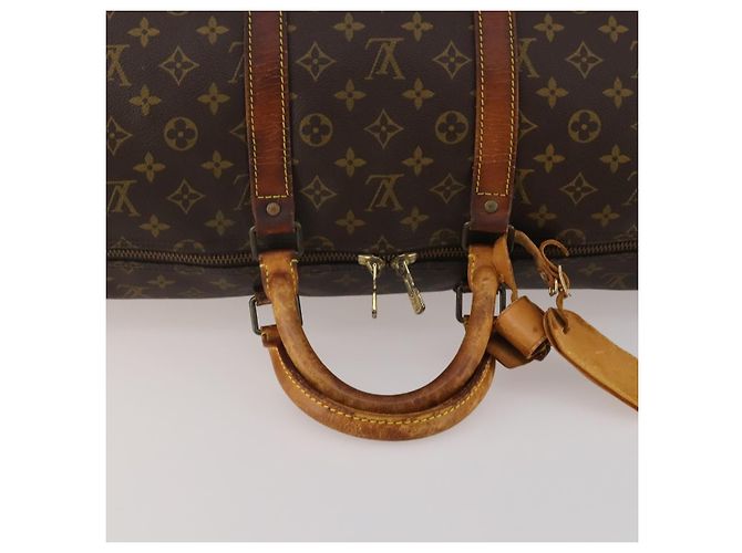 LOUIS VUITTON Monogram Keepall Bandouliere 55 Boston Bag M41414 LV Auth bs36149 - view 7