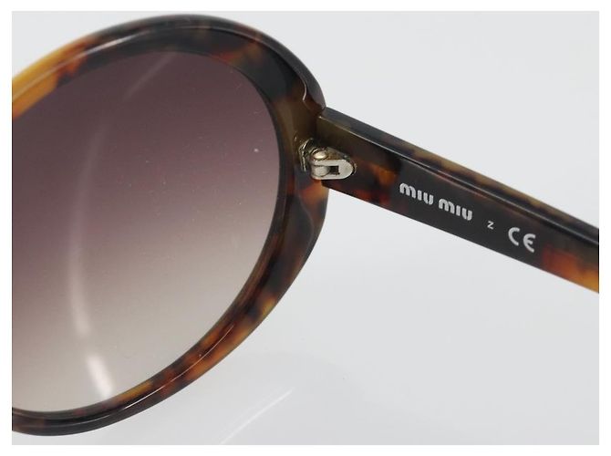 Miu Miu Tortoise Pattern Sunglasses Plastic Brown Auth BA14256 - view 10