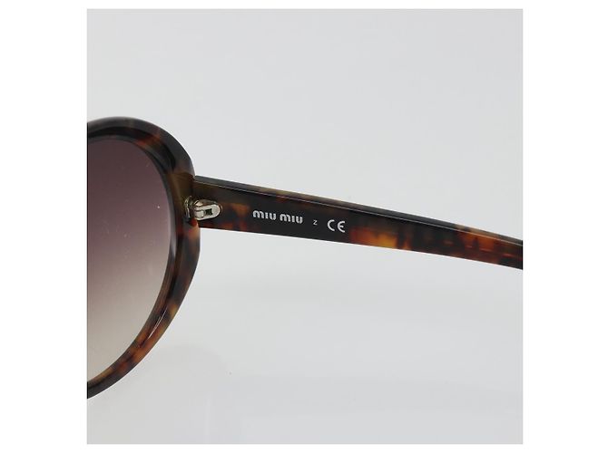 Miu Miu Tortoise Pattern Sunglasses Plastic Brown Auth BA14256 - view 14