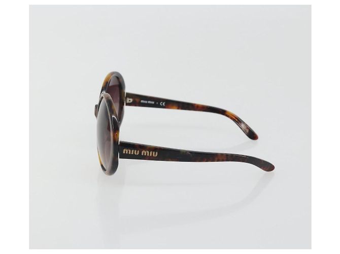Miu Miu Tortoise Pattern Sunglasses Plastic Brown Auth BA14256 - view 3