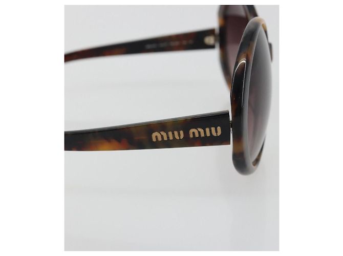 Miu Miu Tortoise Pattern Sunglasses Plastic Brown Auth BA14256 - view 7